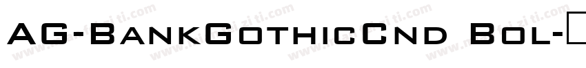 AG-BankGothicCnd Bol字体转换